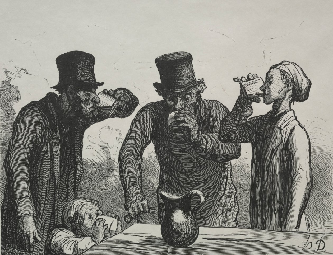 Juojan fysiologia: Neljä ikää. tekijältä Honoré Daumier