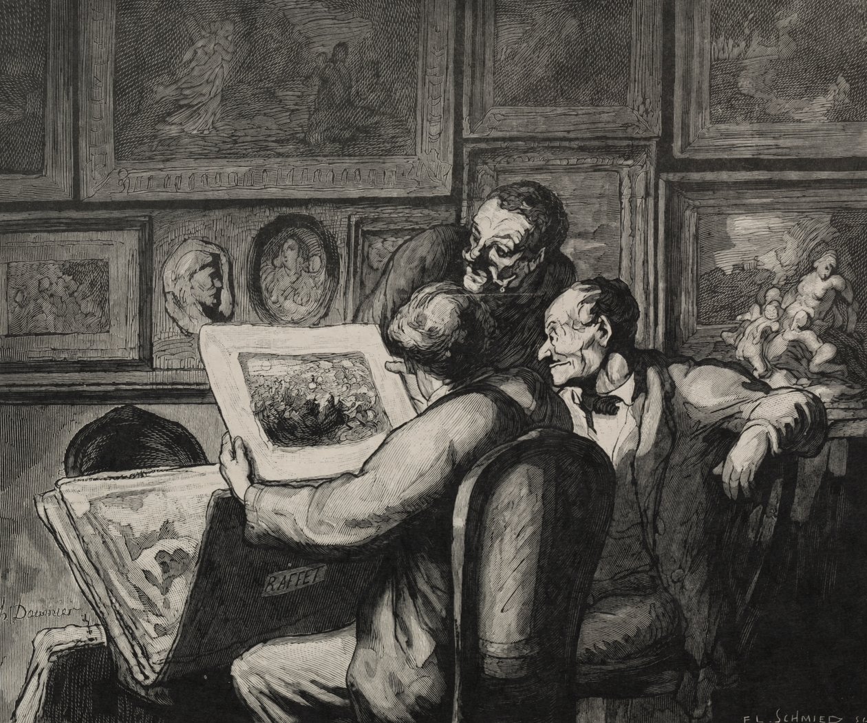 Printin harrastajat tekijältä Honoré Daumier