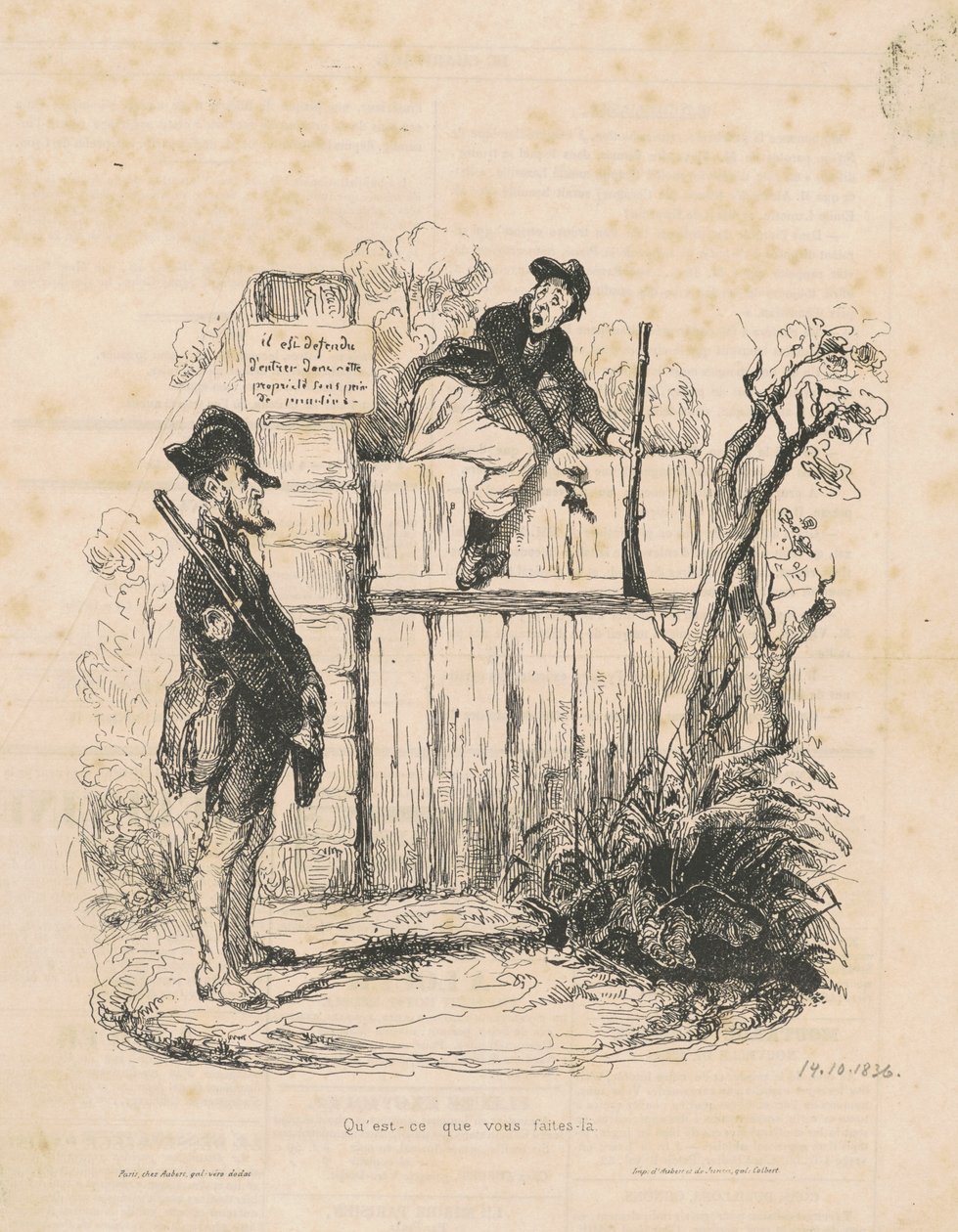 Mitä teet täällä... tekijältä Honoré Daumier