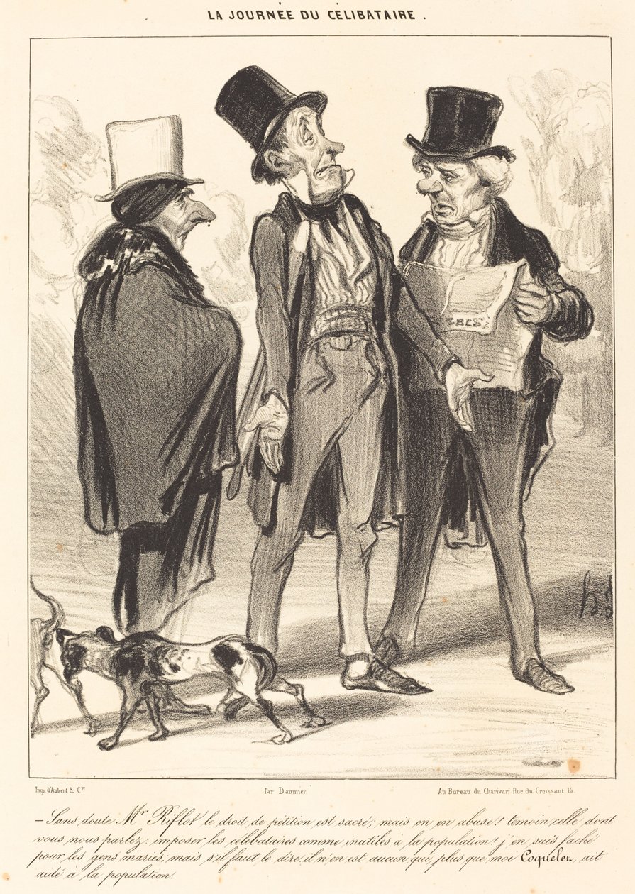 Epäilemättä herra Riflot on oikeassa... tekijältä Honoré Daumier