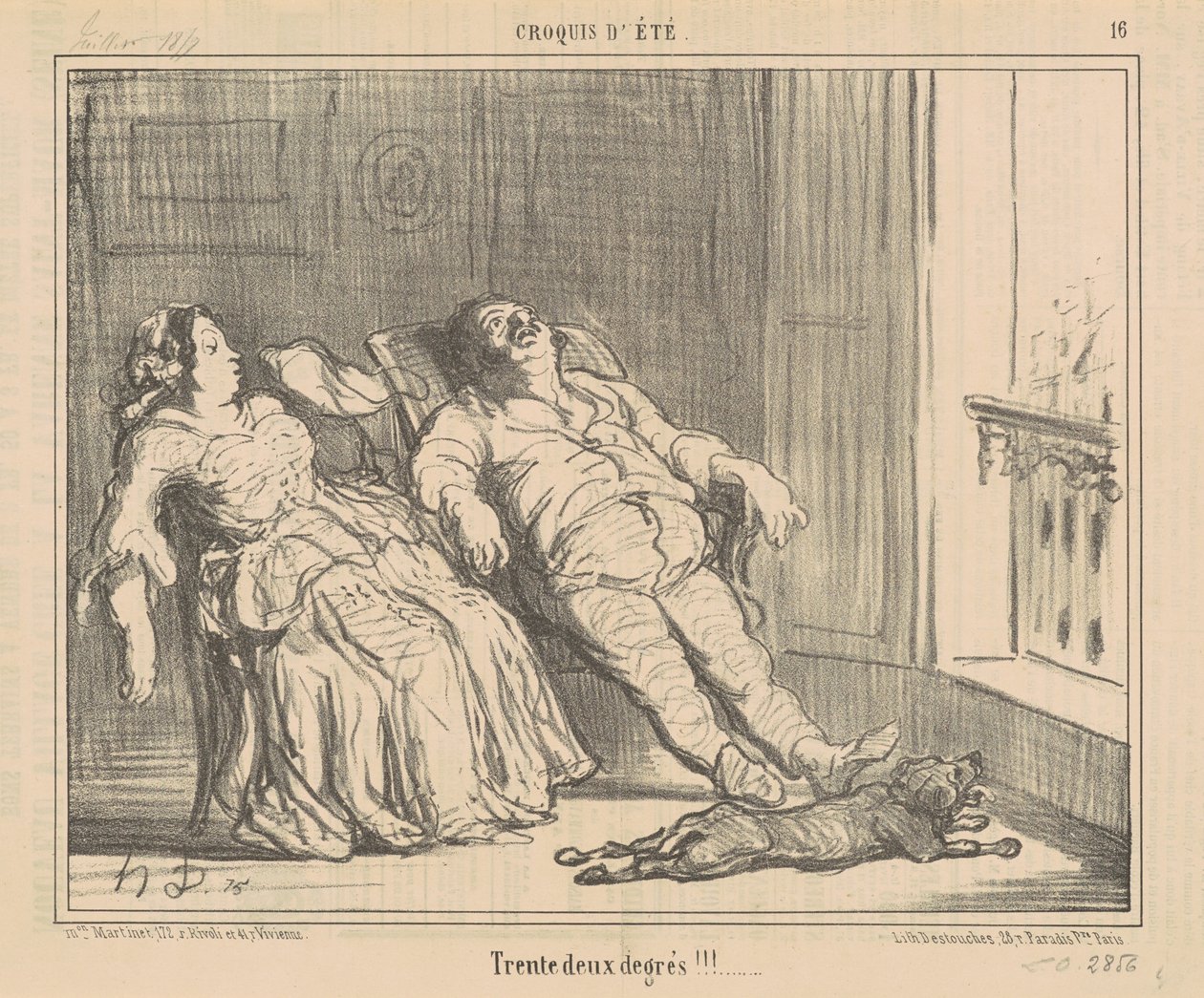 Kokeile kahta astetta!!! tekijältä Honoré Daumier