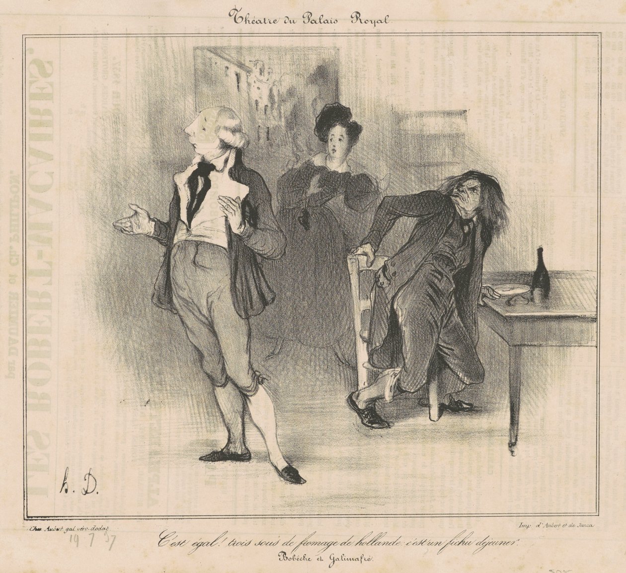 Kuninkaallinen palatsiteatteri... tekijältä Honoré Daumier