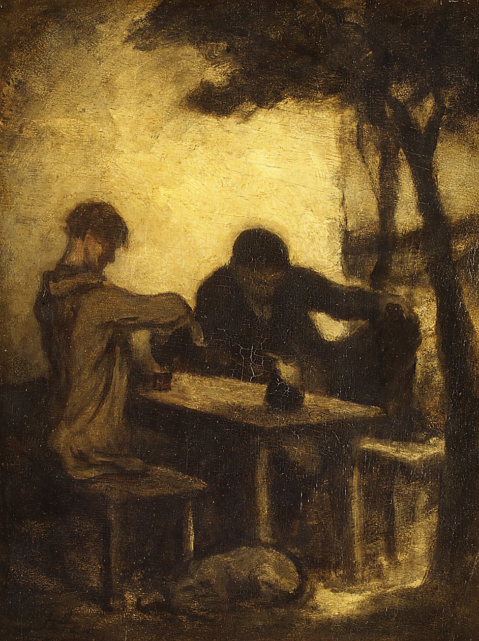 The Drinkers, vuonna 1861. tekijältä Honoré Daumier
