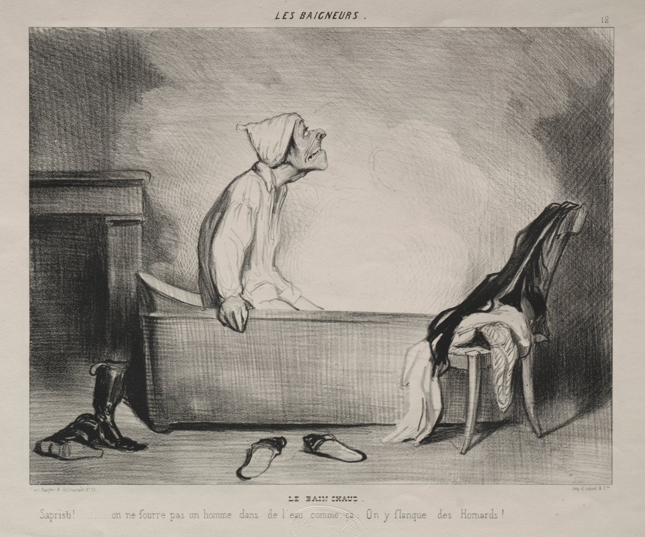 Kuuma kylpy tekijältä Honoré Daumier