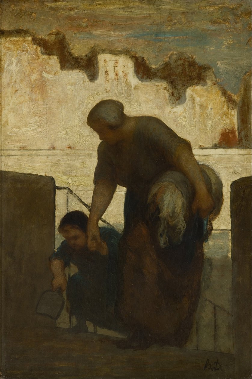 Pesutar, noin 1863 tekijältä Honoré Daumier