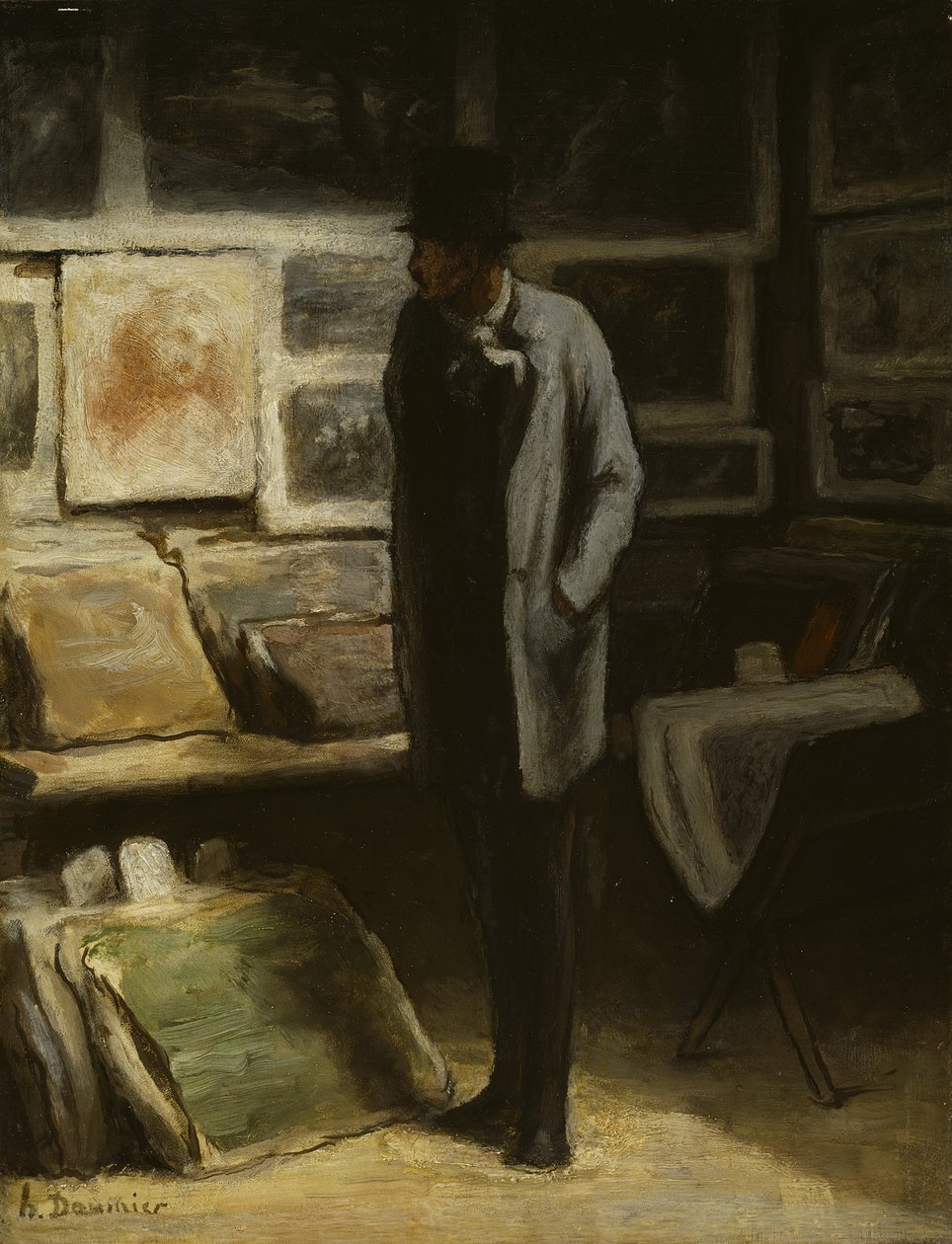 Print Collector, n. 1857-63 tekijältä Honoré Daumier