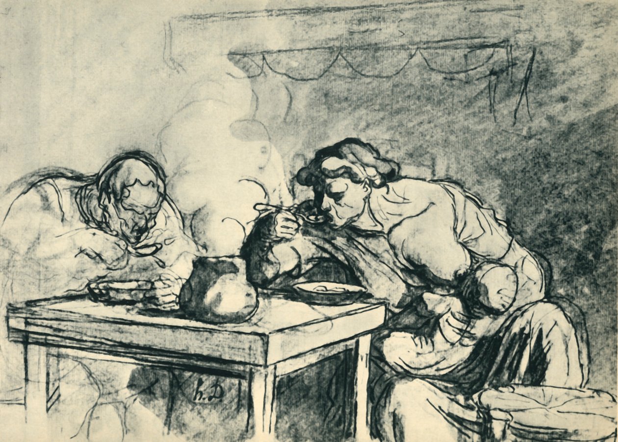 Keitto, c1862-1865, 1943. tekijältä Honoré Daumier