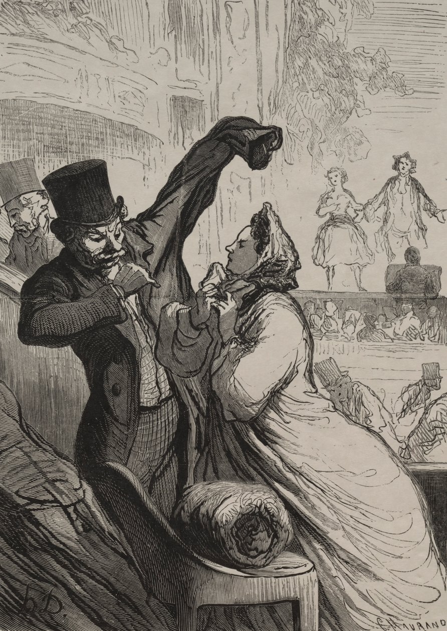 Teatteri: Viimeinen kohtaus. tekijältä Honoré Daumier