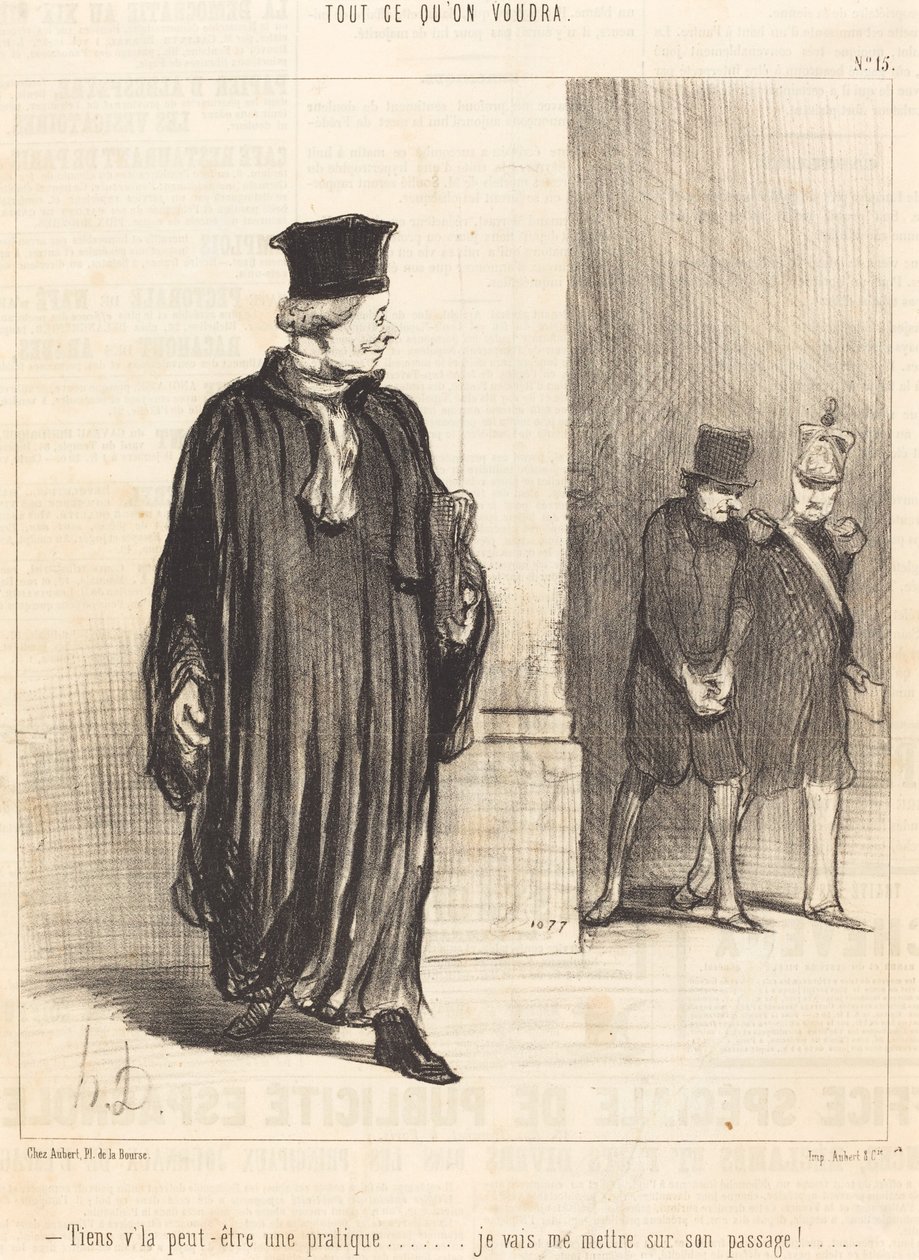 Tässä ehkä harjoitusta tekijältä Honoré Daumier