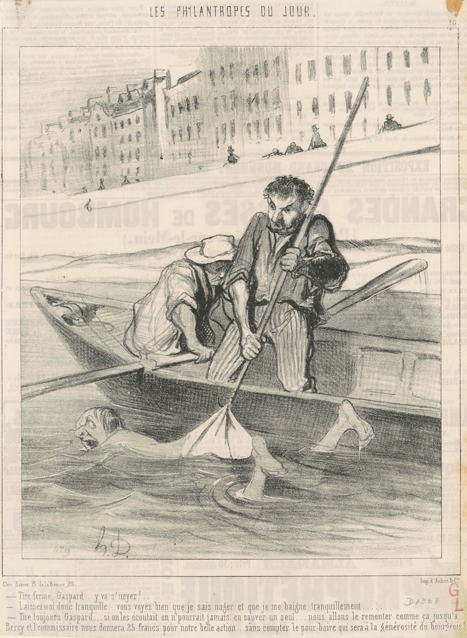Vedä ylös, Gaspard... sieltä tulee enemmän... tekijältä Honoré Daumier