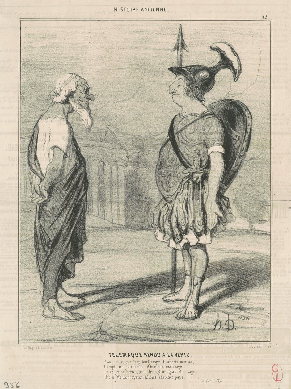 Telèmac va tornar al virtuefinnès tekijältä Honoré Daumier