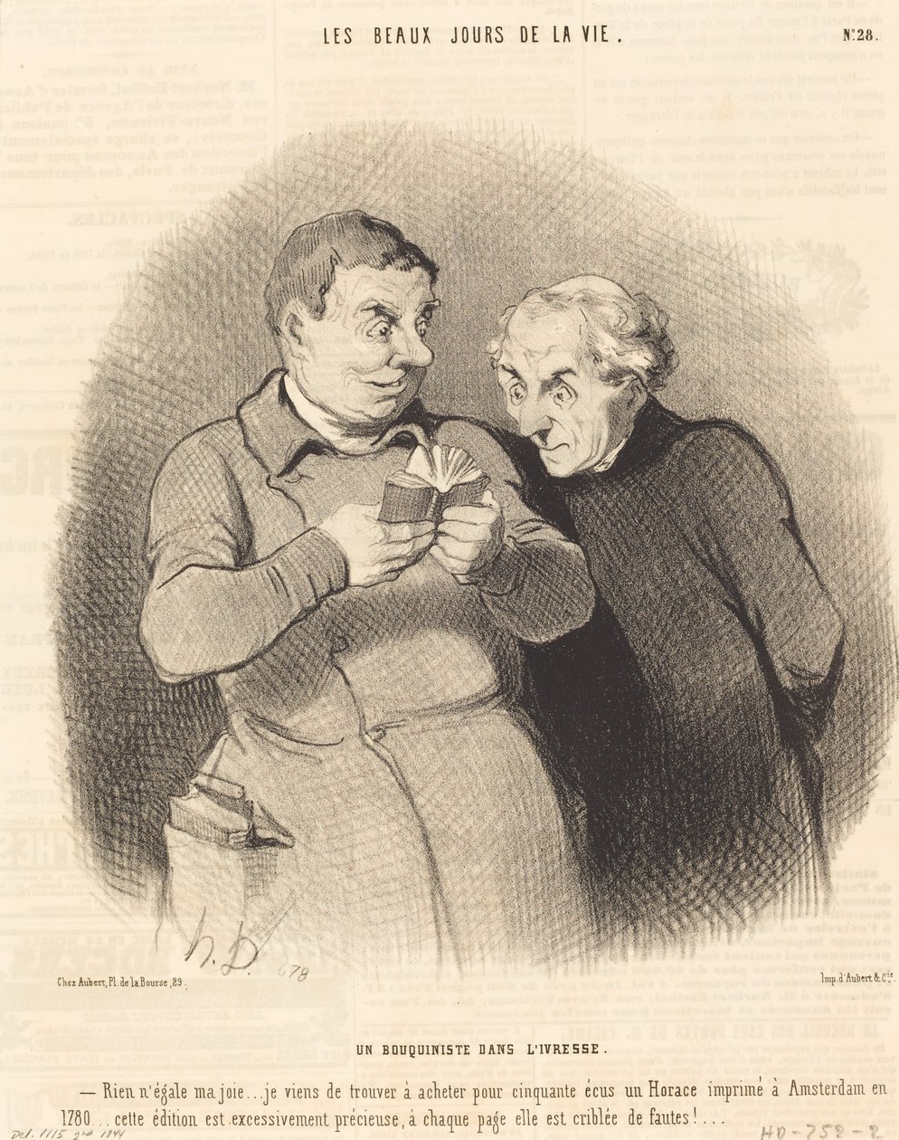 Päihtyneenä kirjakauppias tekijältä Honoré Daumier