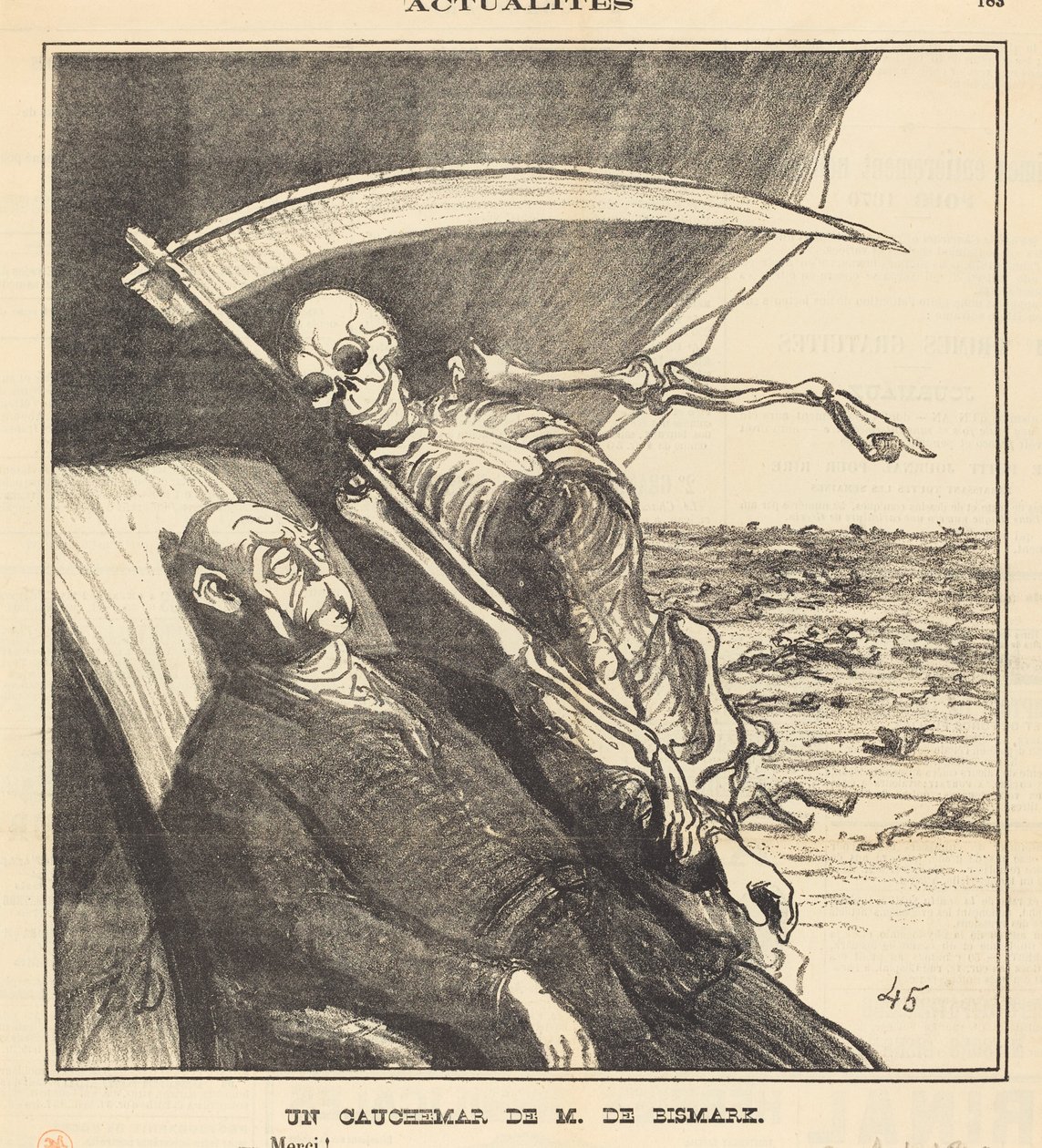 Mr. Bismarckin painajainen tekijältä Honoré Daumier