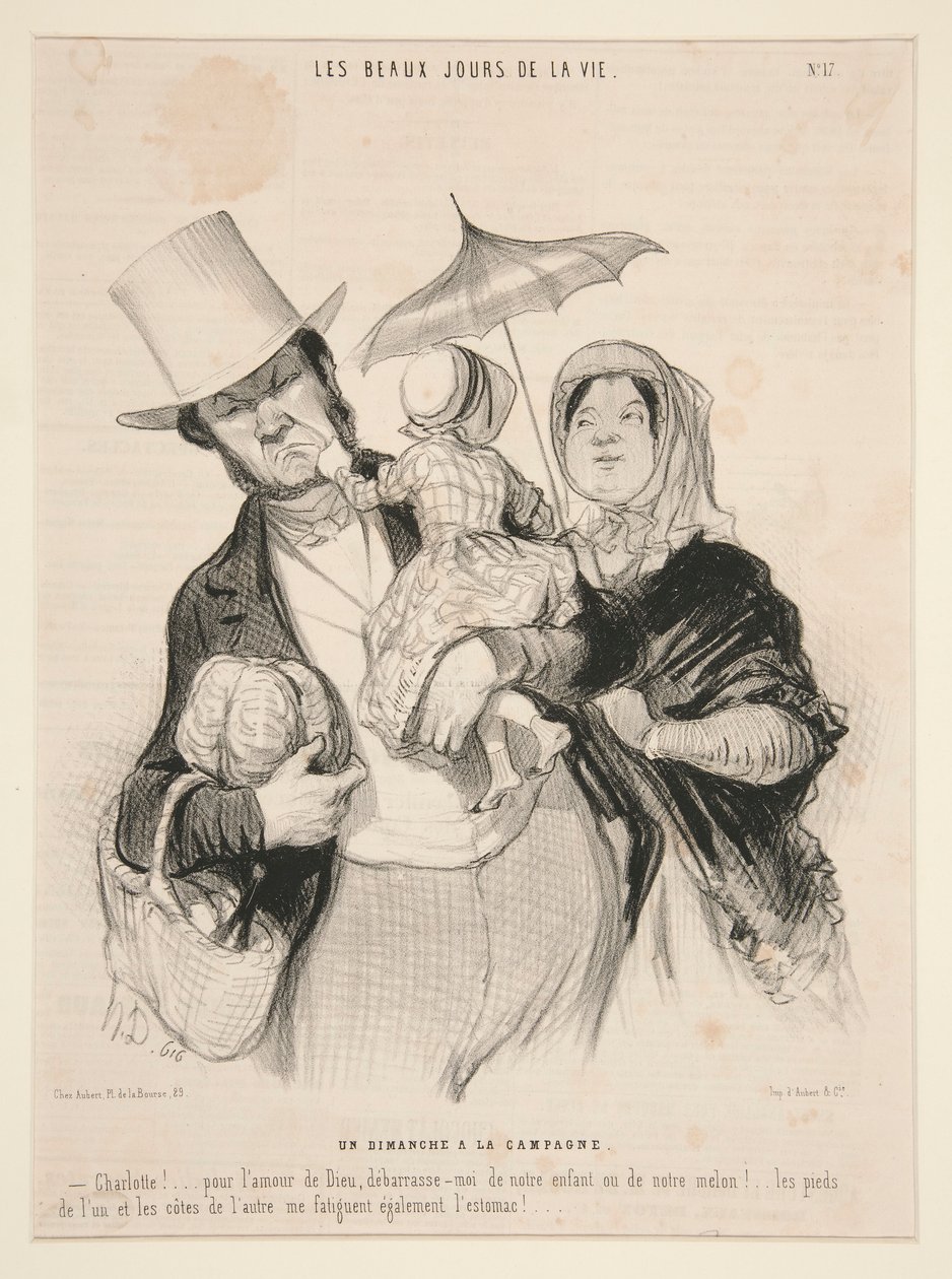 Sunnuntai? kampanja, #17 tekijältä Honoré Daumier