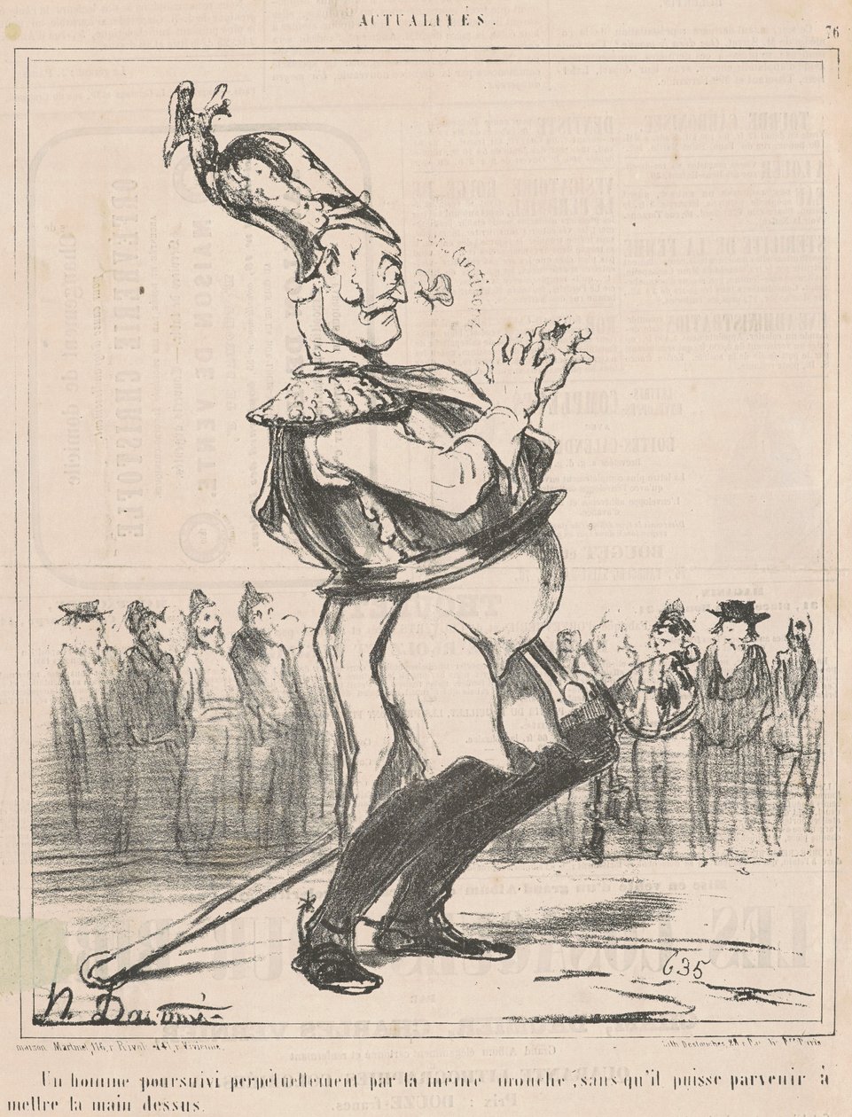 Mies jahdataan... tekijältä Honoré Daumier