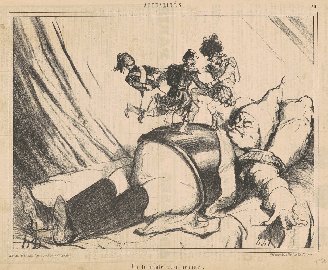 Kauhea painajainen tekijältä Honoré Daumier