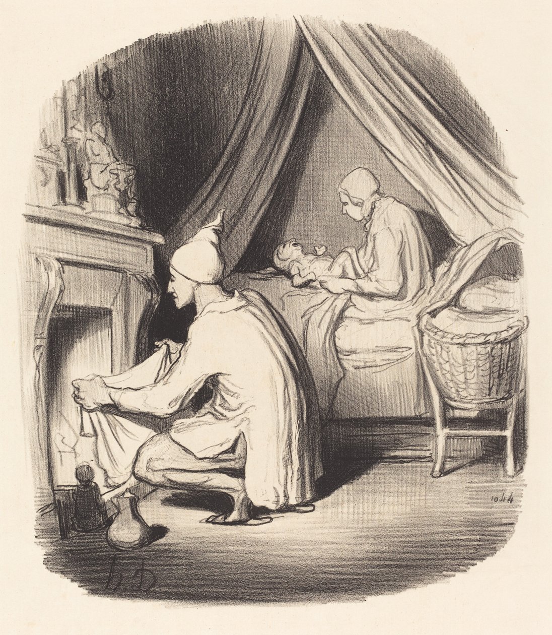 Levoton yö tekijältä Honoré Daumier