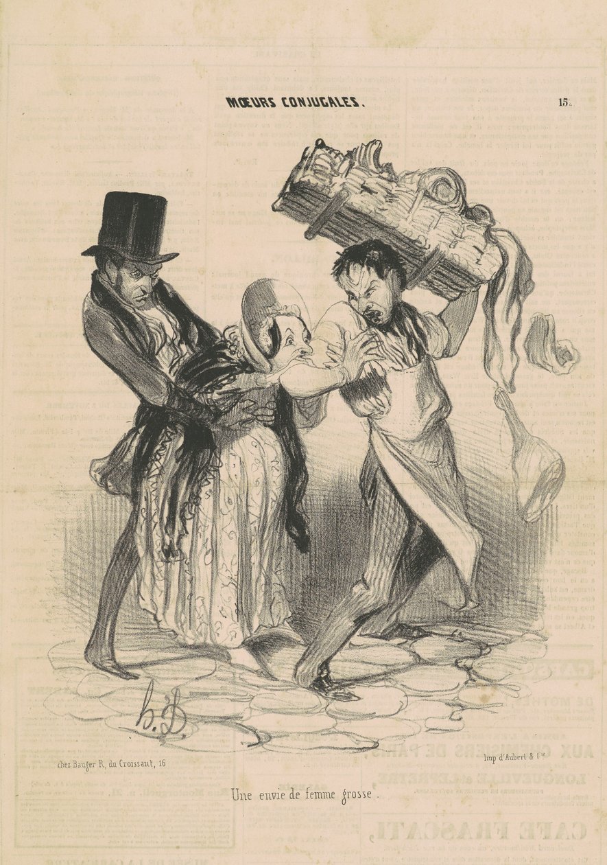 Halu lihavaan naiseen tekijältä Honoré Daumier