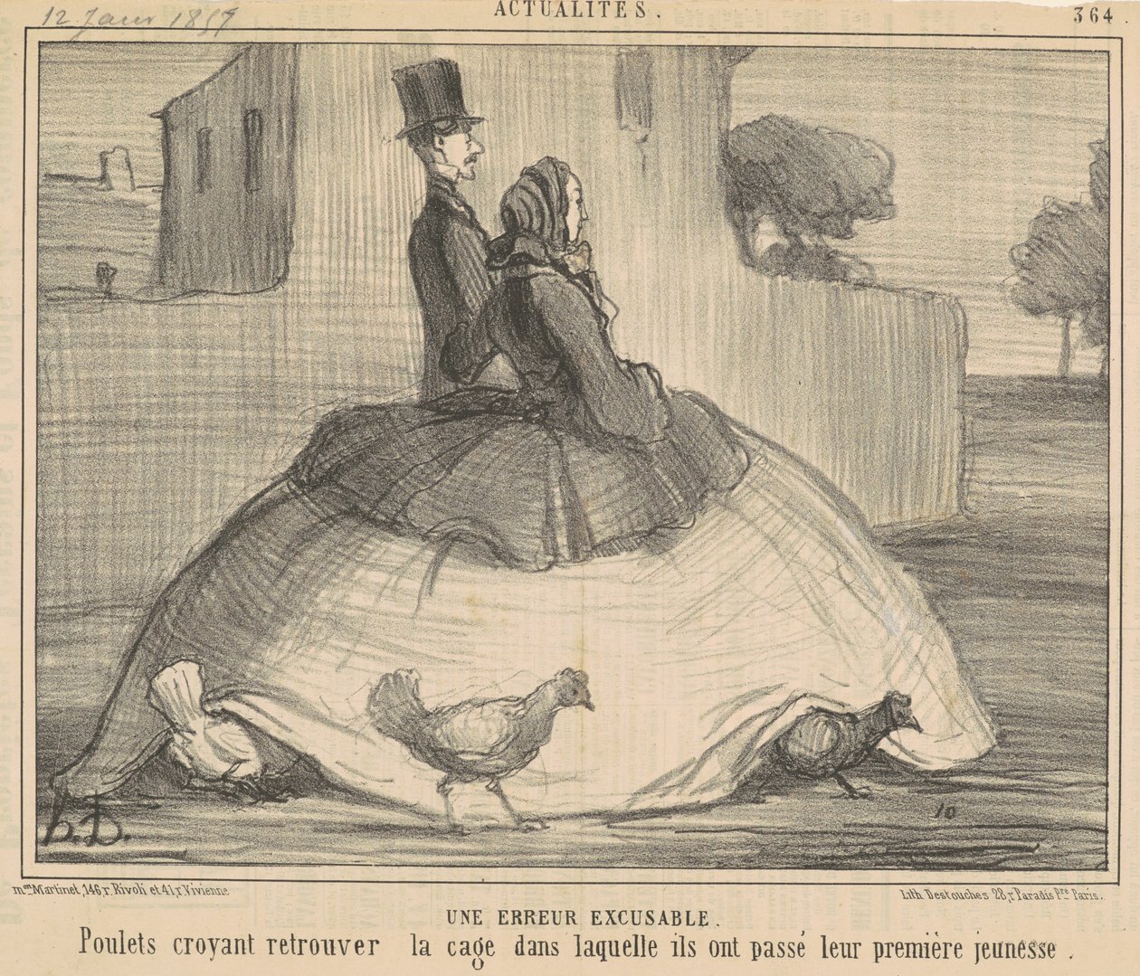 Anteeksianteellinen virhe tekijältä Honoré Daumier