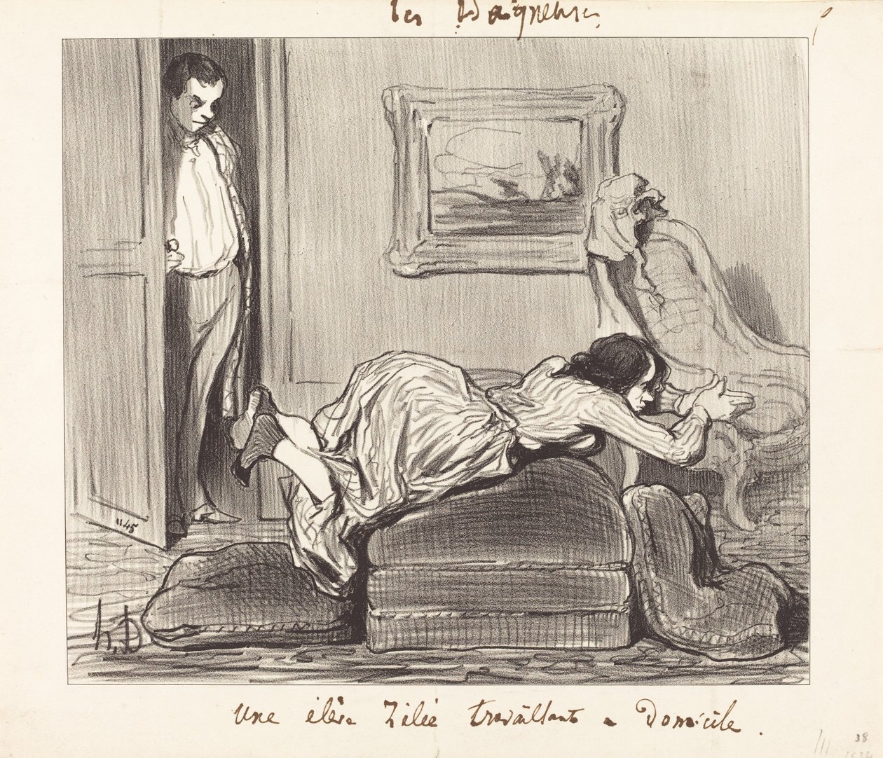 Elè... innokas työskentely kotona tekijältä Honoré Daumier