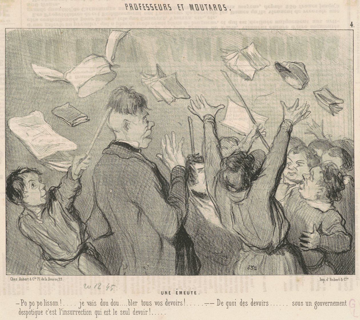 Mellakka tekijältä Honoré Daumier