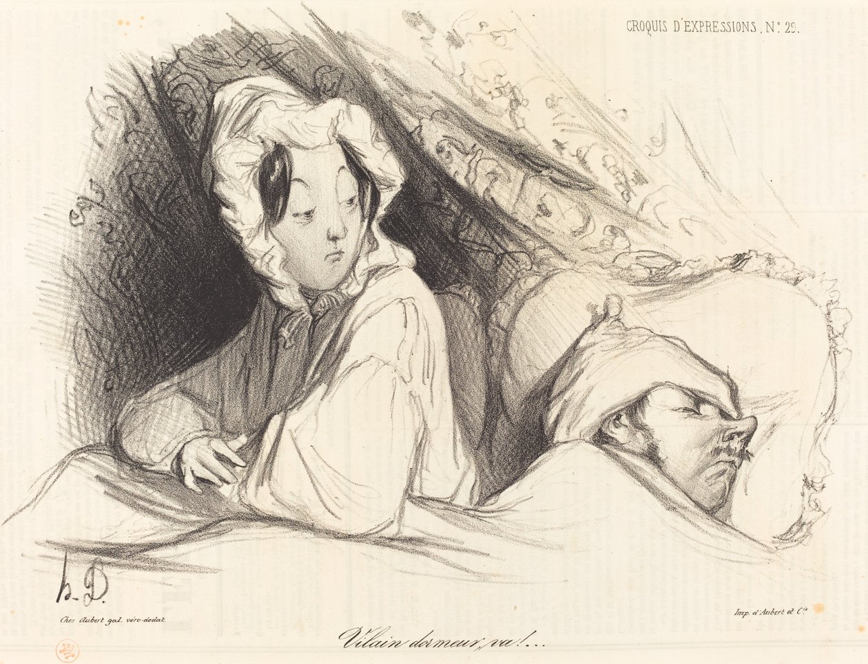 Tuhma nukkuja, mene! tekijältä Honoré Daumier