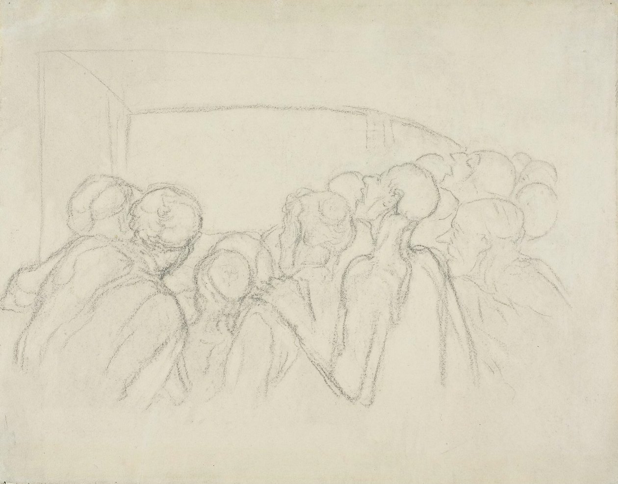The Spectators tekijältä Honoré Victorin Daumier