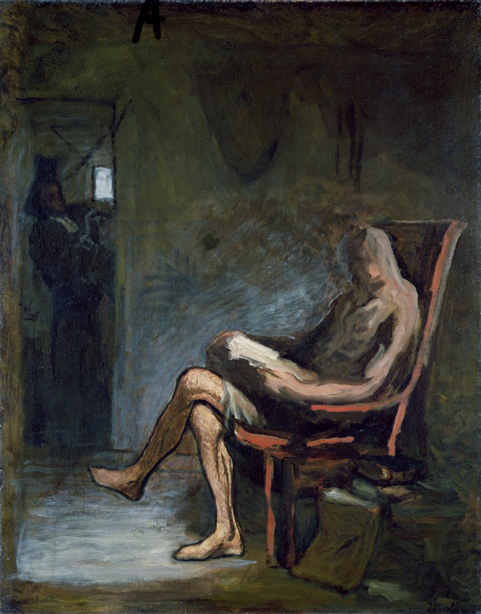 Don Quijote Lukeminen tekijältä Honoré Daumier