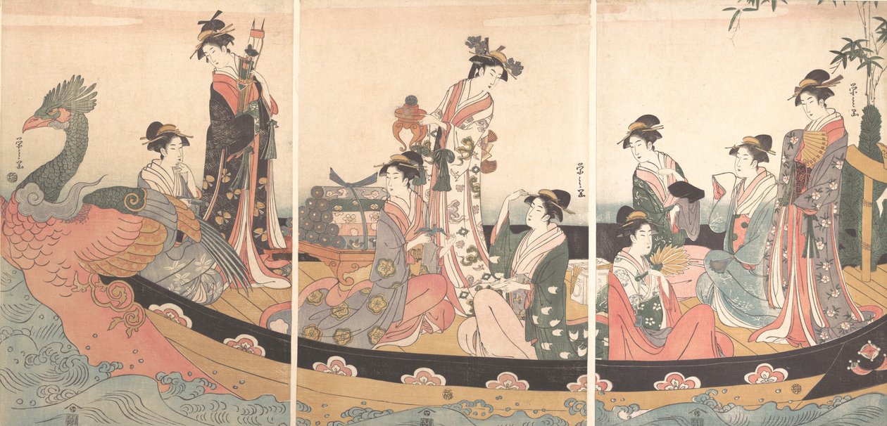 Treasure Boat, n. 1795. tekijältä Hosoda Eishi