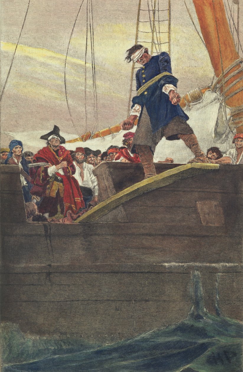 Walking the Plank, kaivertanut Anderson tekijältä Howard Pyle