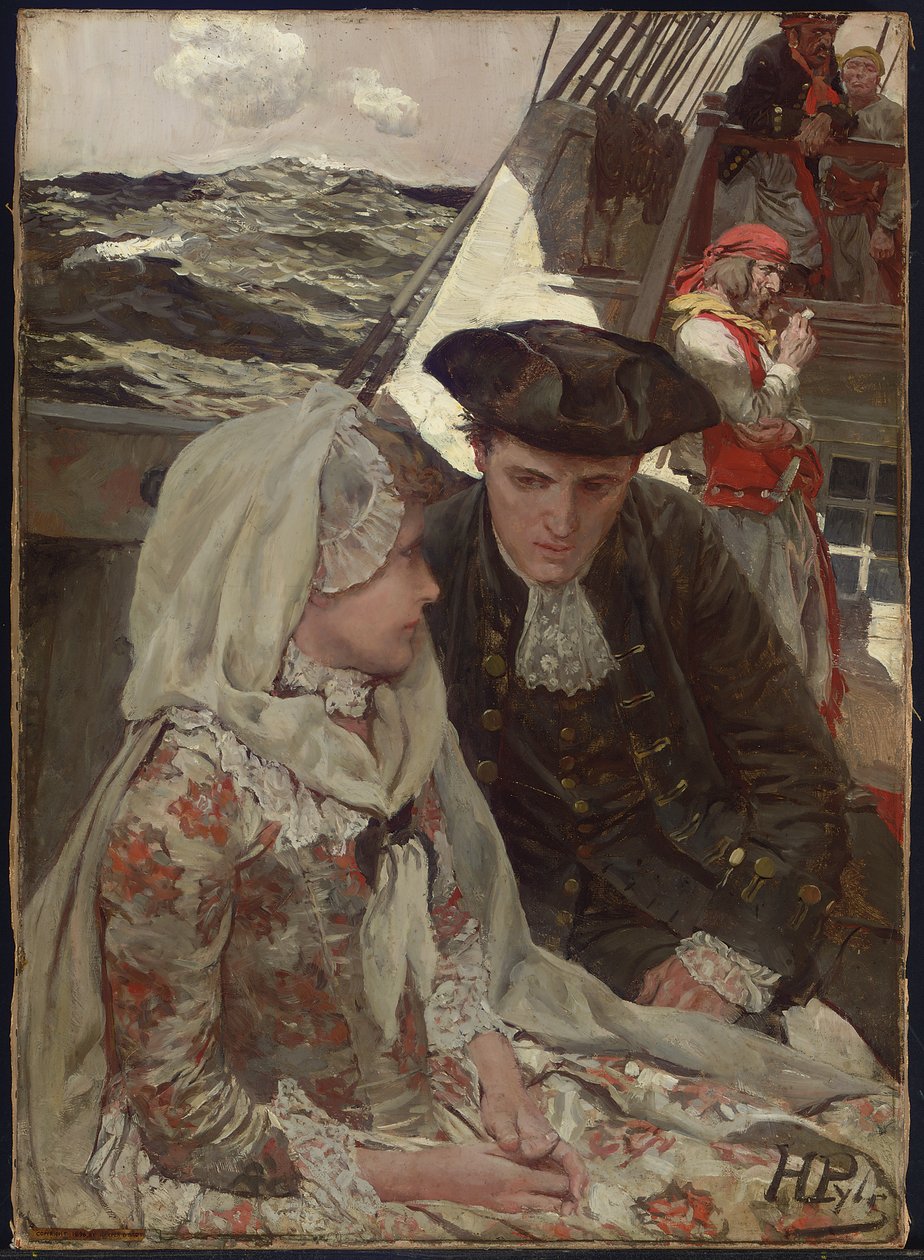 Lohduttavat sanat (öljy kankaalle) tekijältä Howard Pyle