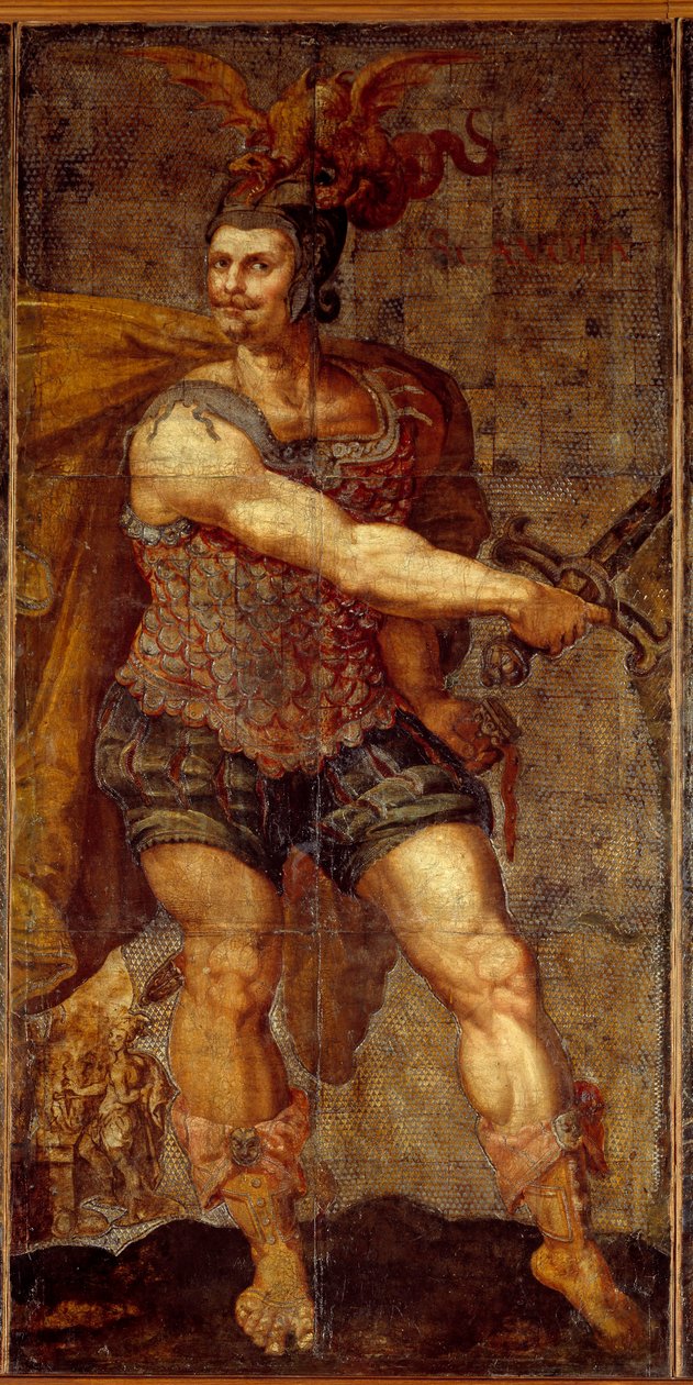 Seitsemän nahan kuvakudos tekijältä Hubert (after) Goltzius