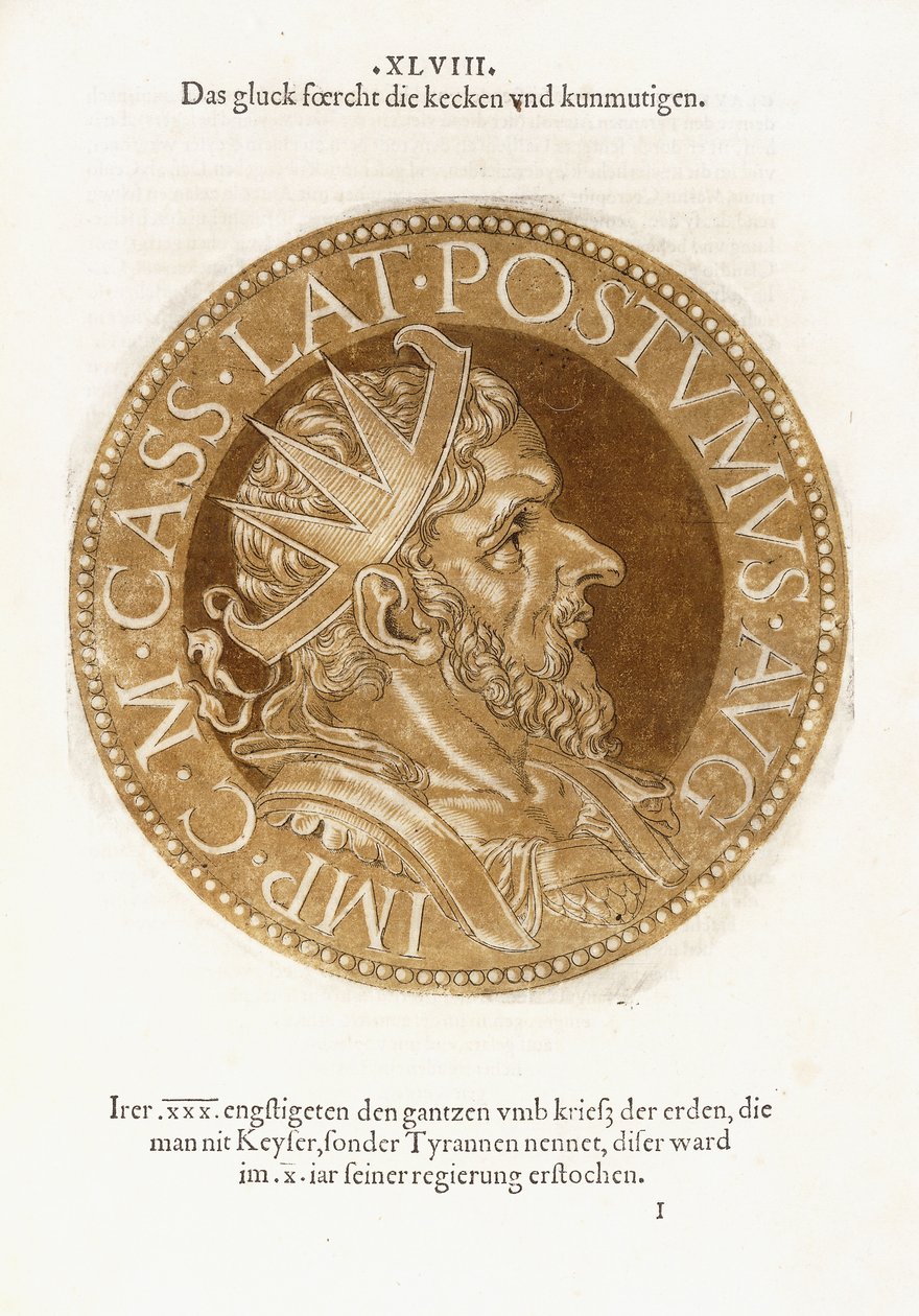 Marcus Cassianus Latinus Postumus tekijältä Hubert Goltzius