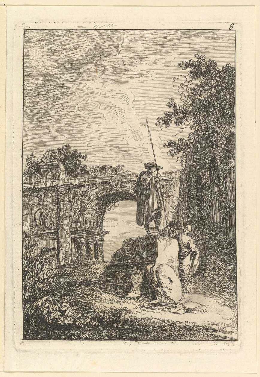 Riemukaari.n.d. tekijältä Hubert Robert