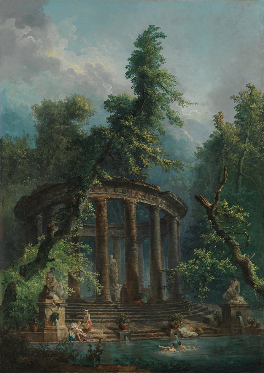 Uima-allas. tekijältä Hubert Robert
