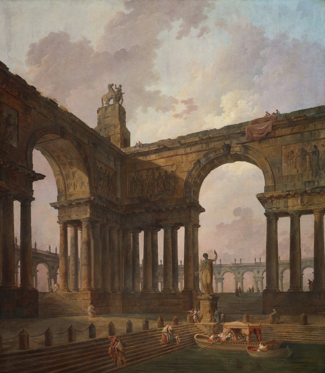 The Landing Place tekijältä Hubert Robert