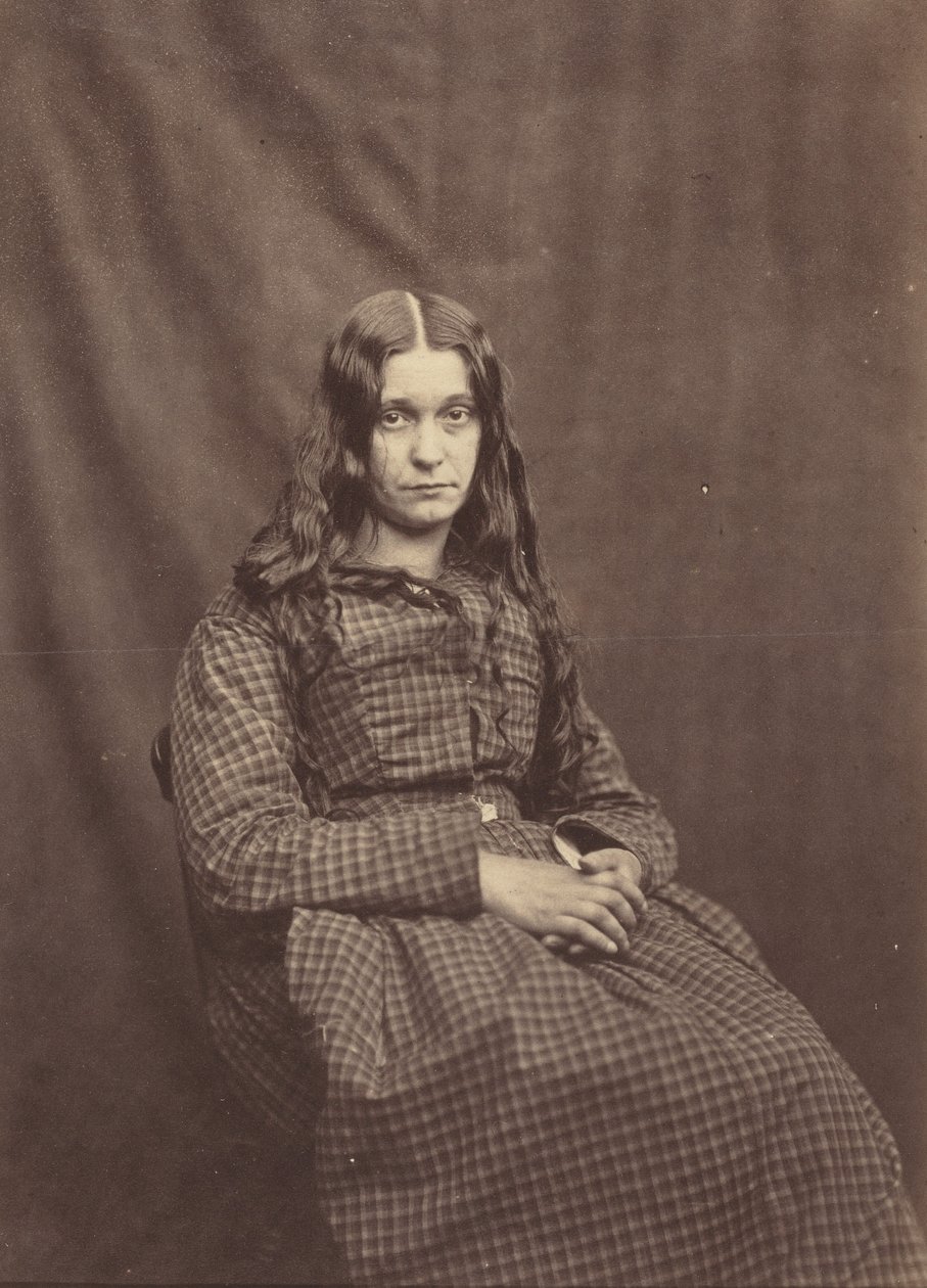 Nainen, Surreyn piirikunnan mielisairaala, n. 1855 (kuva) tekijältä Hugh Welch Diamond