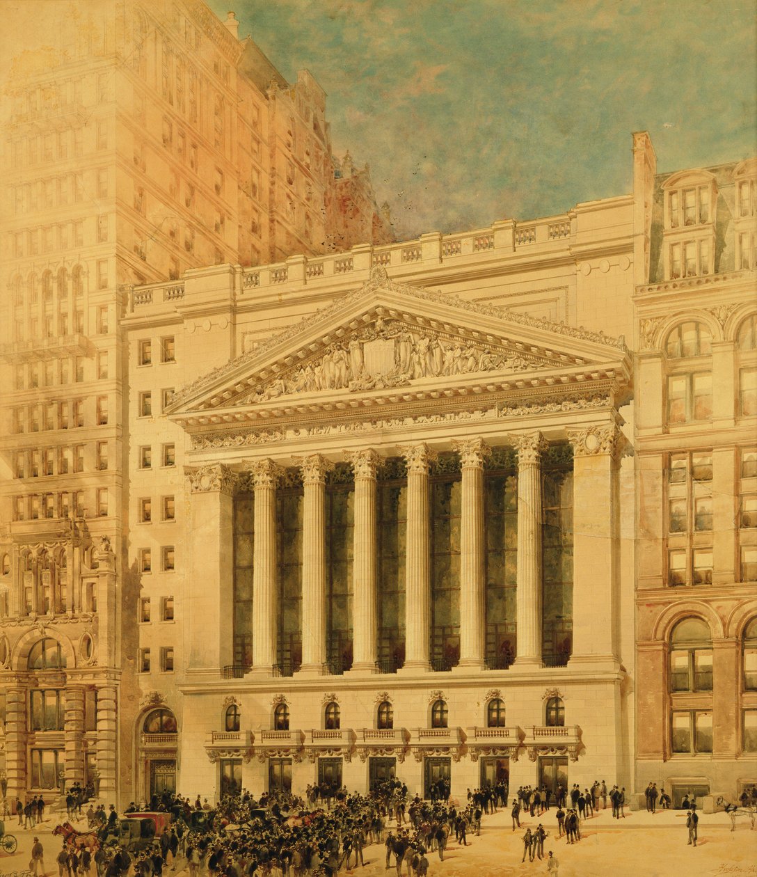 New Yorkin pörssi tekijältä Hughson Frederick Hawley