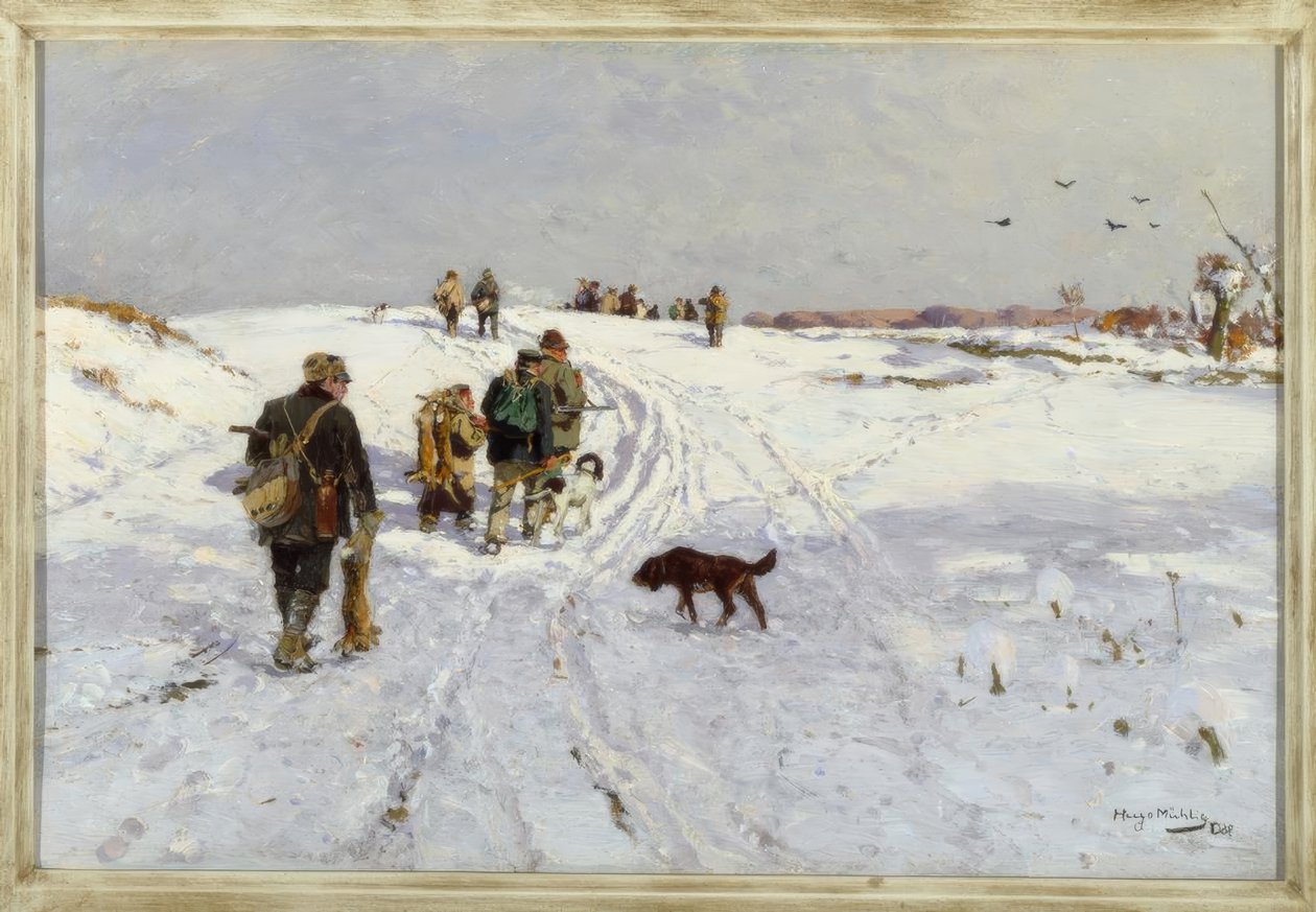 Rückkehr von der Winterjagd tekijältä Hugo Muhlig