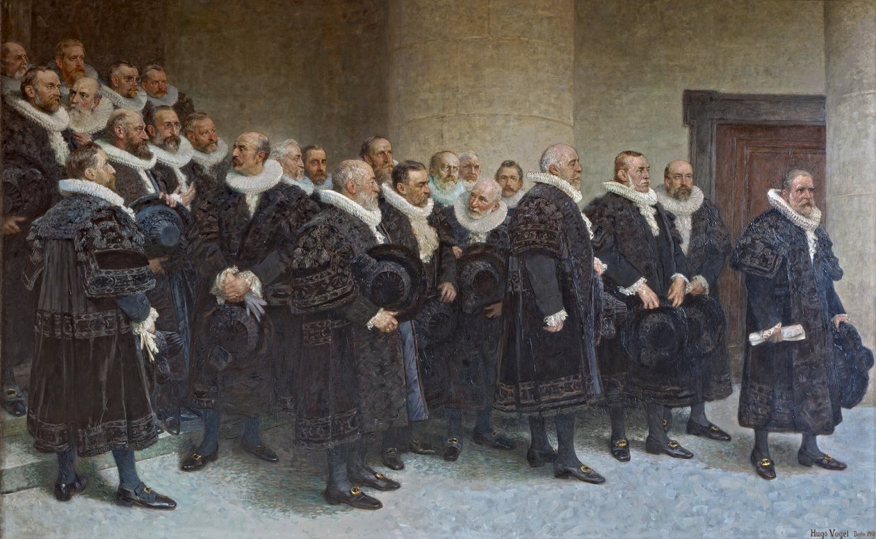 Einzug des Senats in das neue Rathaus am 26.10.1897 tekijältä Hugo Vogel