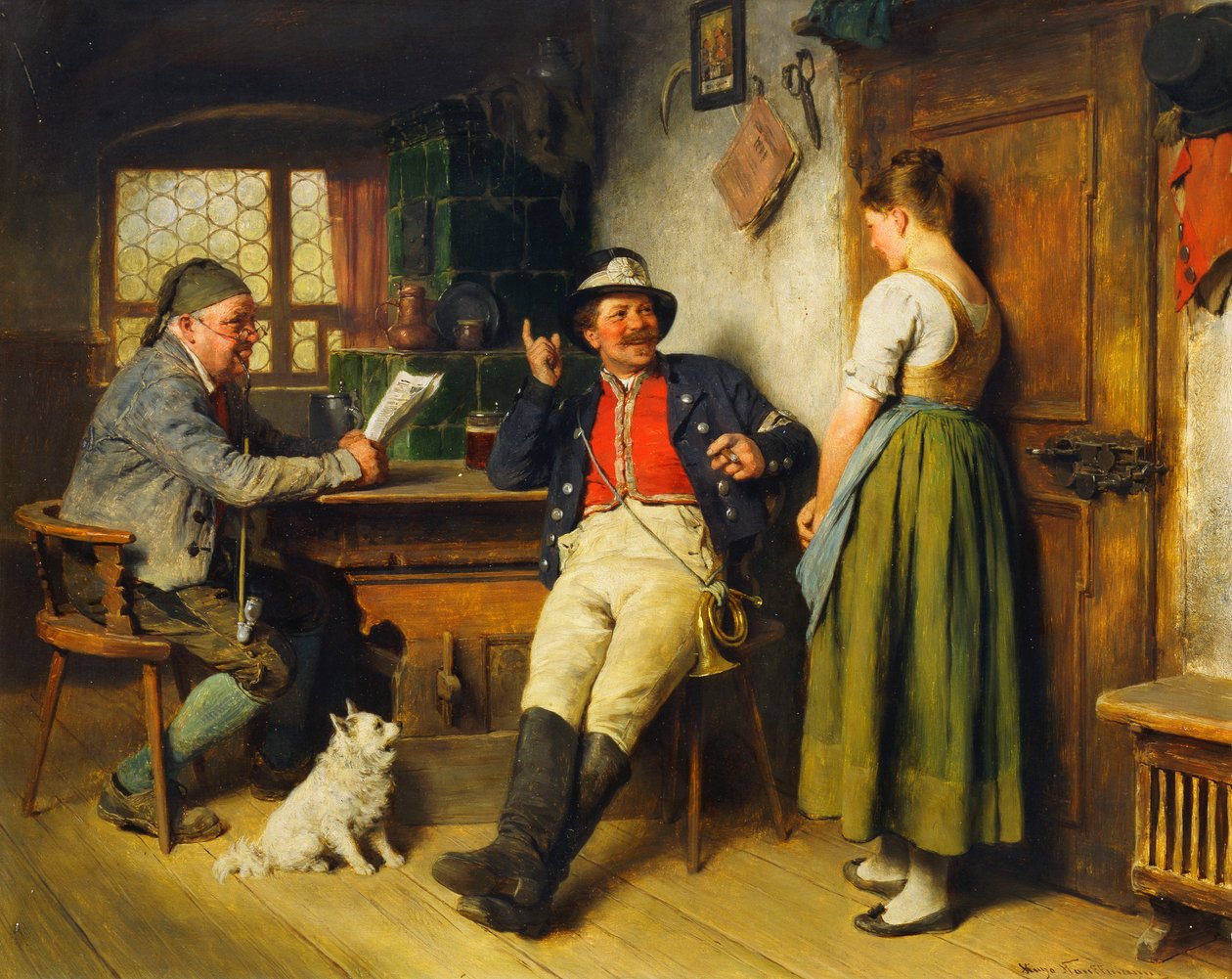 Figuurit sisätiloissa, 1891 tekijältä Hugo Kauffmann