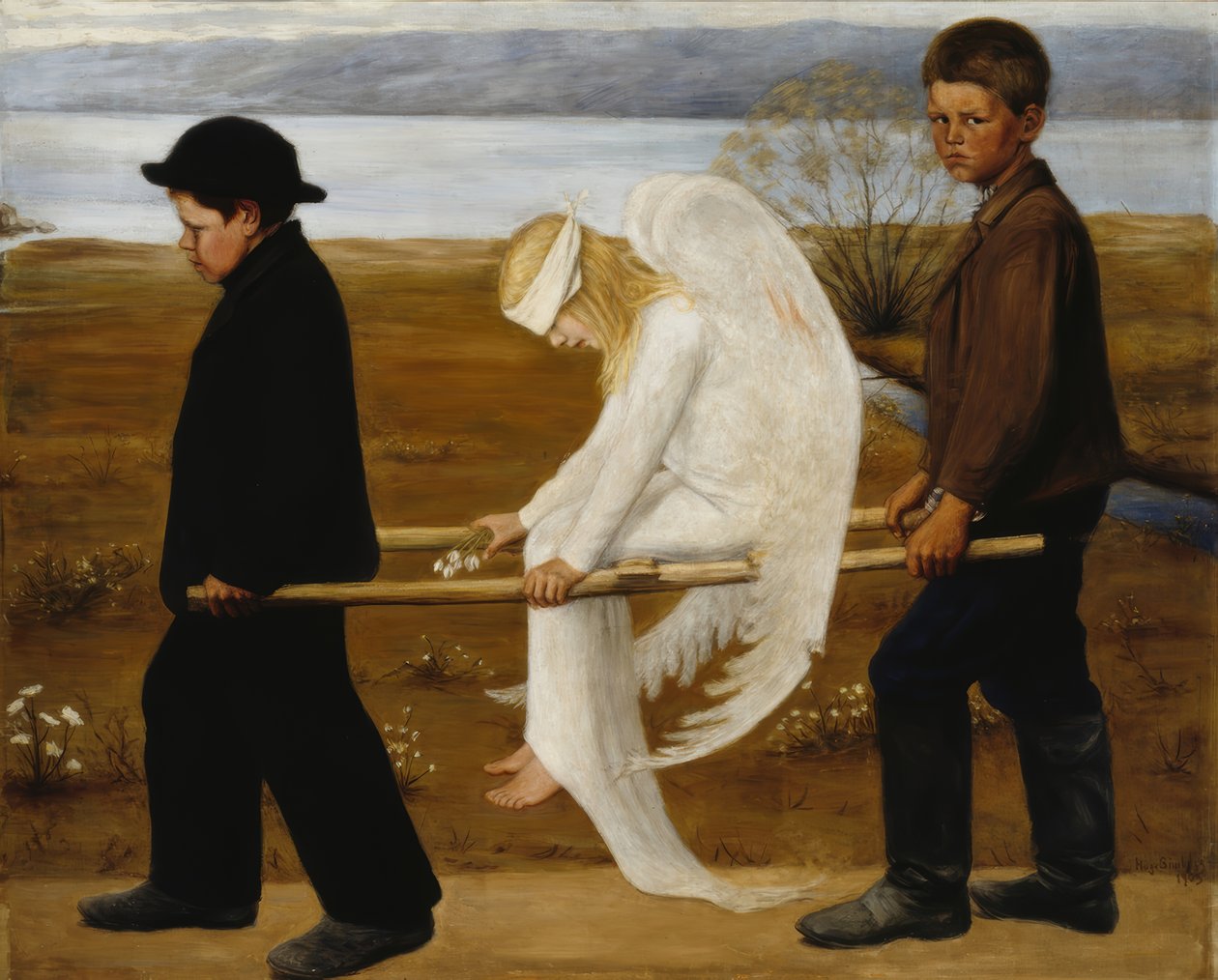 Haavoittunut enkeli tekijältä Hugo Simberg