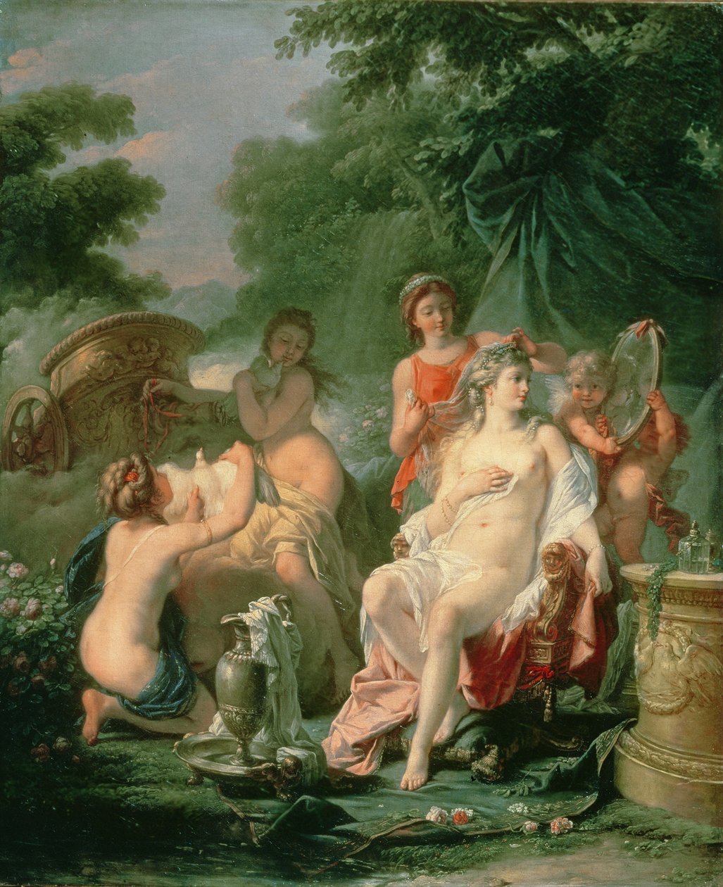 Venus wc:ssä, 1760 tekijältä Hugues Taraval