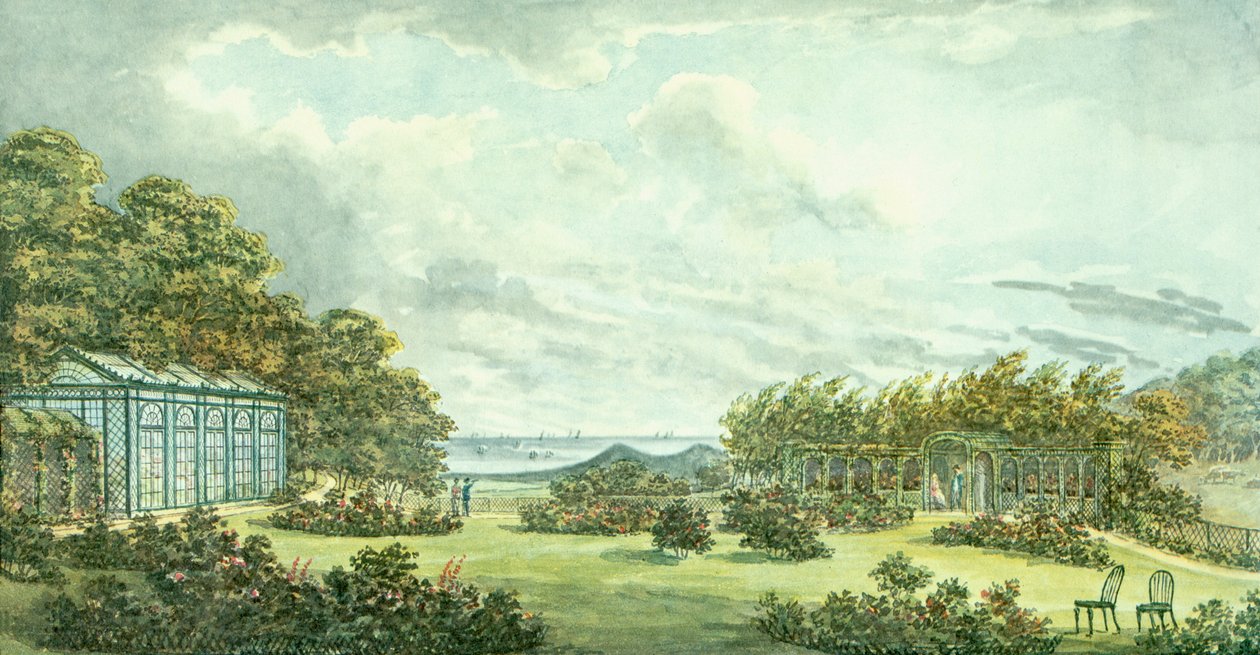 Punainen kirja Sheringham Hallille, n. 1812 tekijältä Humphry Repton