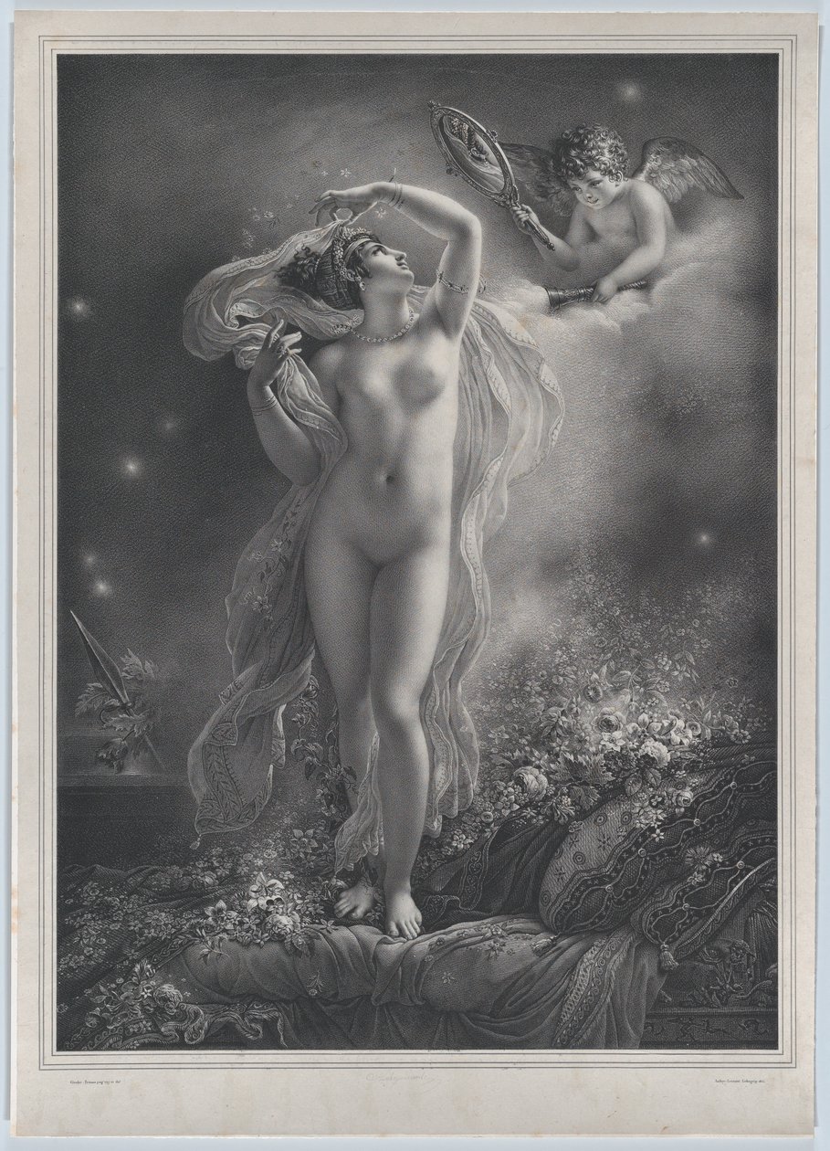 Danae, 1824. tekijältä Hyacinthe Louis Victor Jean Baptiste Aubry