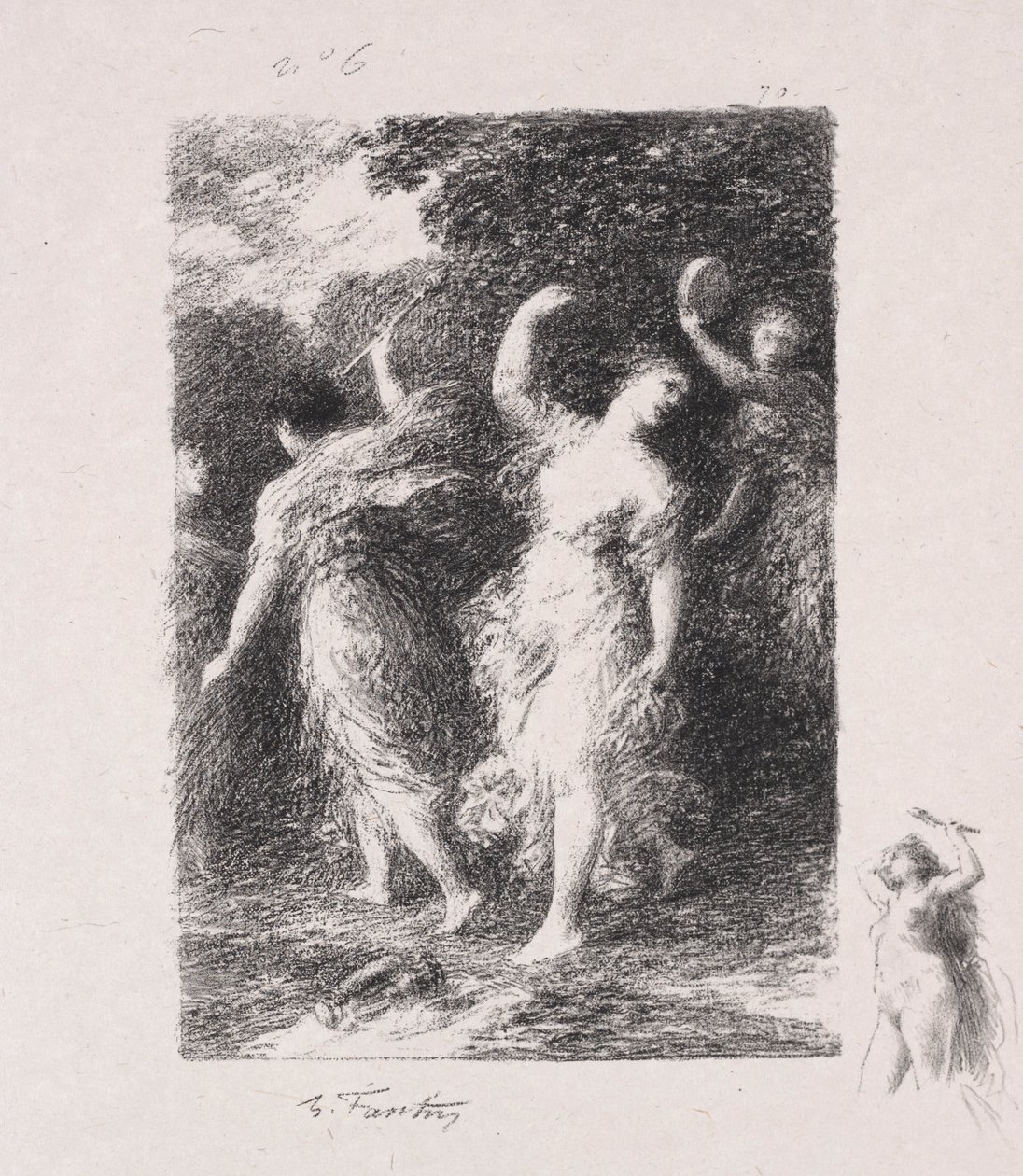 Bacchus. tekijältä Ignace Henri Jean Fantin Latour