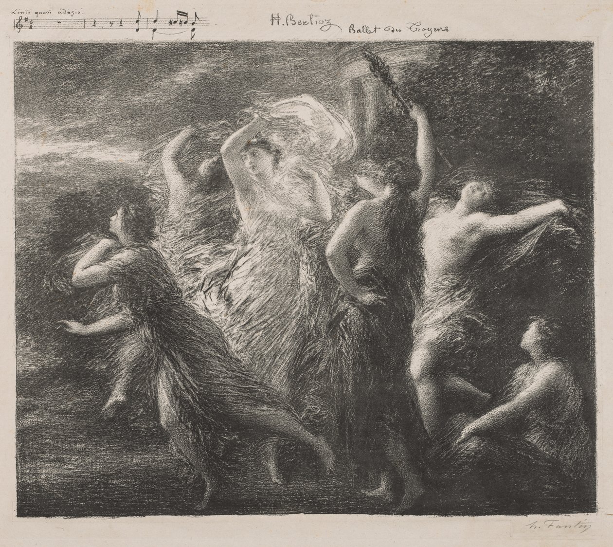 Ballet du Troyons, 1893. tekijältä Ignace Henri Jean Fantin Latour