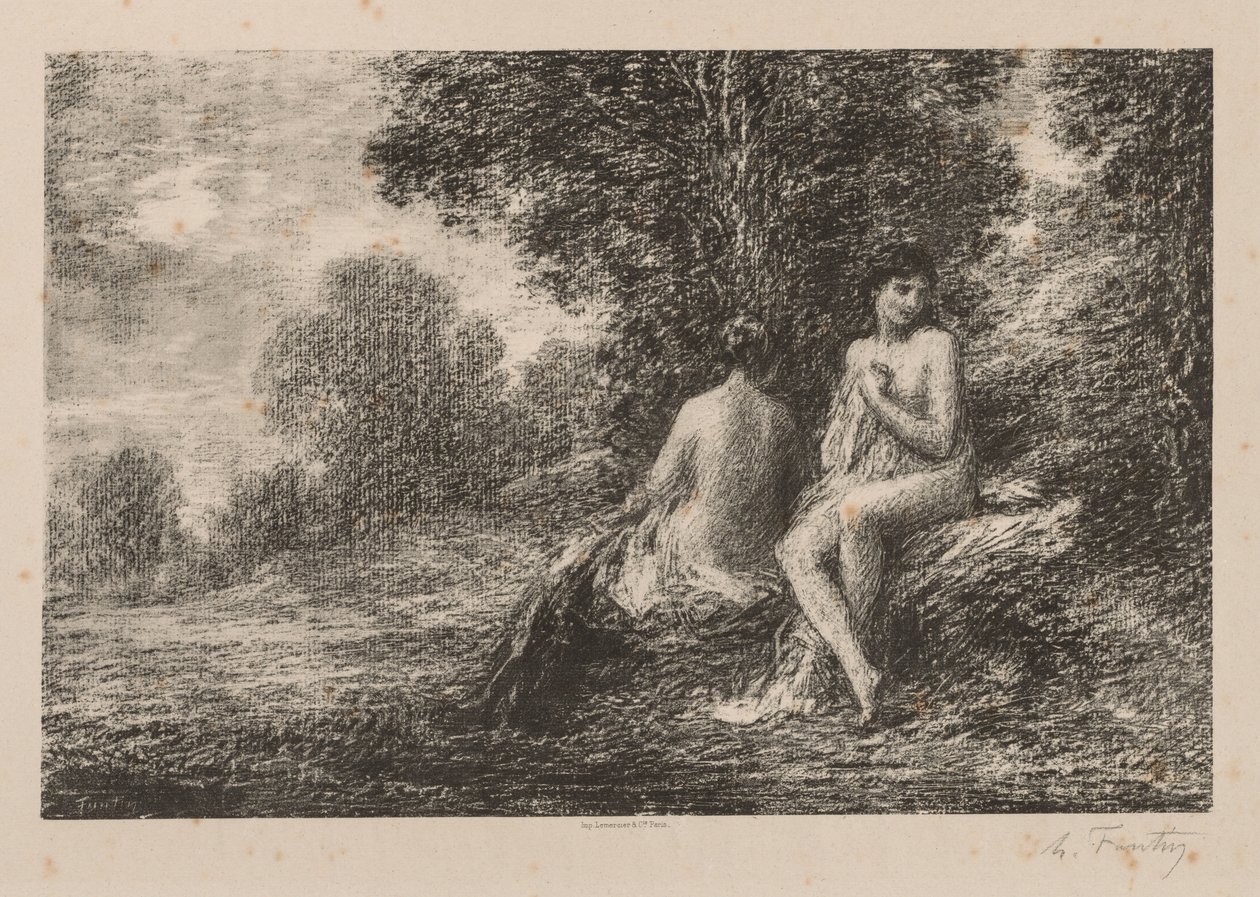 Uimarit, 1881. tekijältä Ignace Henri Jean Fantin Latour