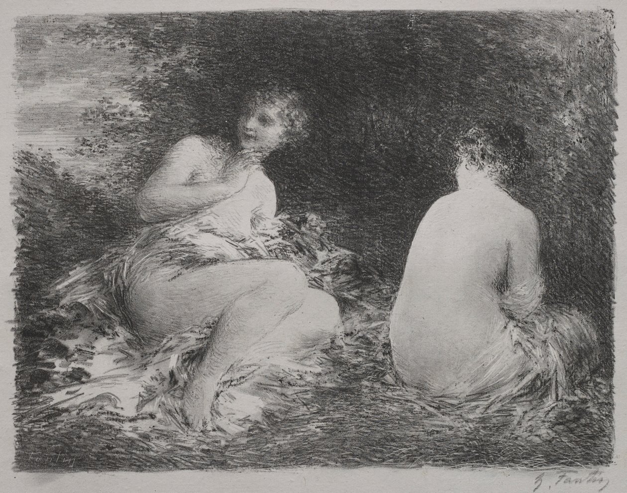 Uimarit, 1899. tekijältä Ignace Henri Jean Fantin Latour
