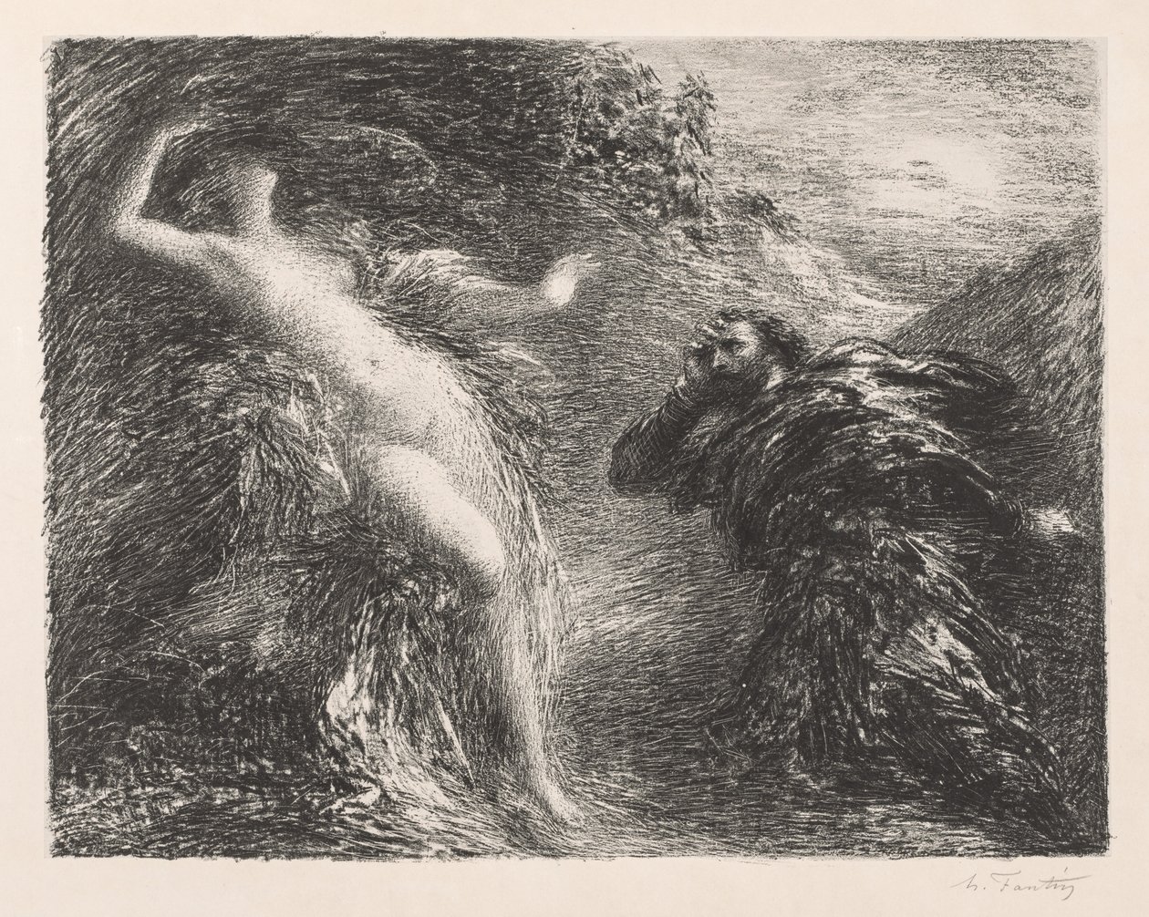 Manfred ja Astarté, 1892. tekijältä Ignace Henri Jean Fantin Latour